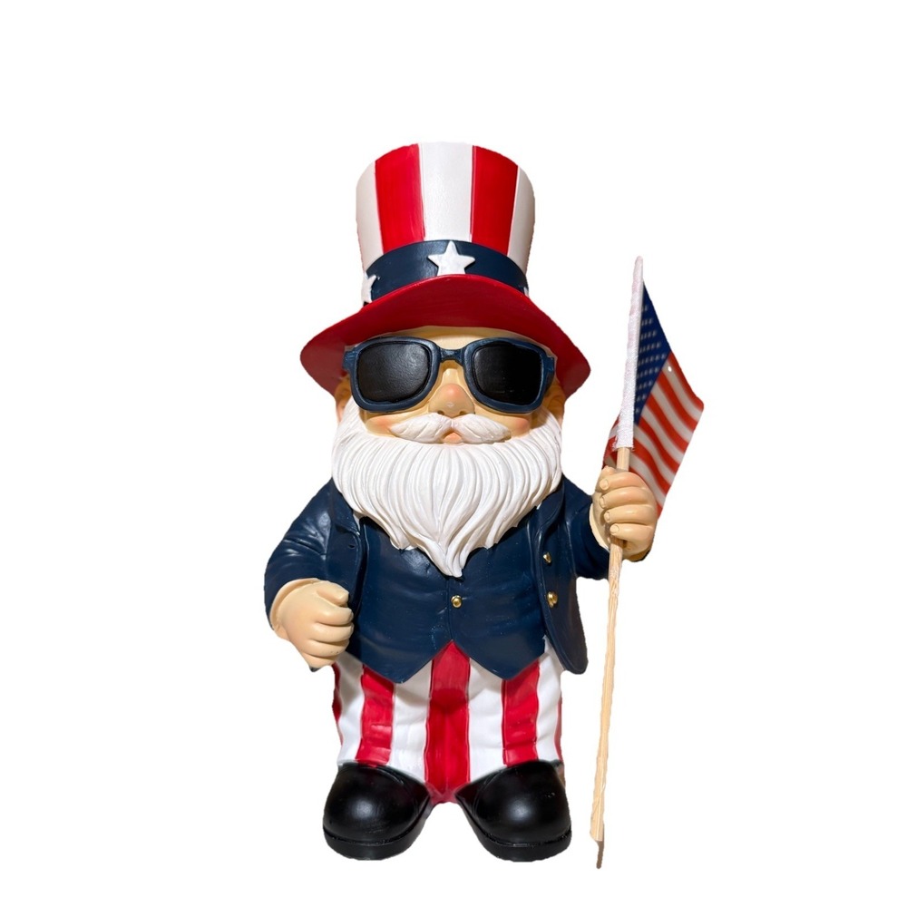 Americana Uncle Sam With Sunglasses Stars‎ & Stripes Fourth of July Decor New!